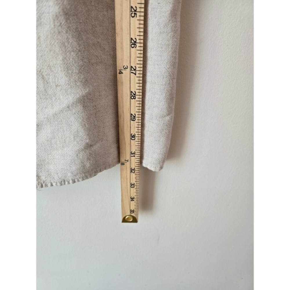 Abercrombie & Fitch Mini Dress Square‎ Neck Puff Sleeve Smocked Beige XL - Picture 9 of 11